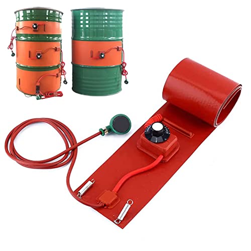 Fassheizung, Silikon-Fass- und Fassheizung mit einstellbarem Thermostat 30-130 °C(30L 900x250 1200W) von BTYQKZVPM