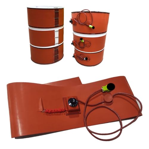 Fassheizung, Silikon-Fassheizung mit einstellbarem Thermostat for 55-Gallonen-Fässer(150L 152 * 25CM) von BTYQKZVPM