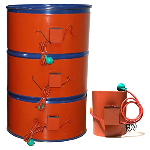 Fassheizung, Silikon-Heizkissen for 15–200-l-Fässer mit digitaler Displaysteuerung(100L 120 * 25CM) von BTYQKZVPM