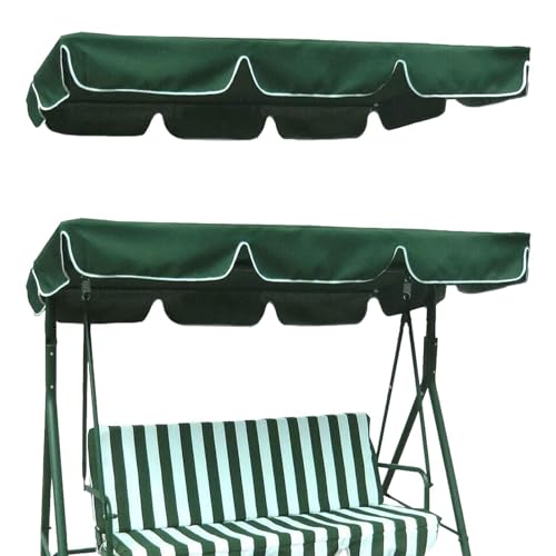 Garten-Regenschirm-Austausch, schwerer Ersatz der Ersatzdach for Schaukelstuhl Ersatzdach for Gartenschaukel Ersatzdach for 2-Sitzer-Gartenschaukelsitz-Überdachung Ersatzdach for Schaukelbezug(66x45in von BTYQKZVPM