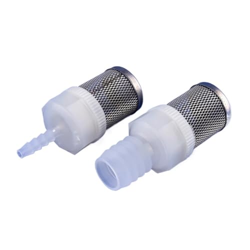 Gartenschlauchfilter, G1/2 Zu 4-20mm Wasserpumpe Einlass Filter Anschluss Quick Connect 16 Mesh Edelstahl PP(G1i2-12mm,5 Sets) von BTYQKZVPM