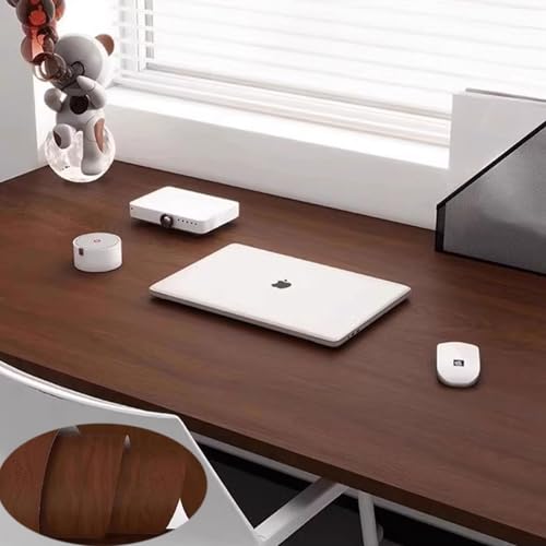 Holzmaserung-Vinylfolie, Kunststoffrolle mit selbstklebender Rückseite in Holzoptik for Möbel und Wände, mehrere Größen(Table Stickers 4,60x500cm) von BTYQKZVPM