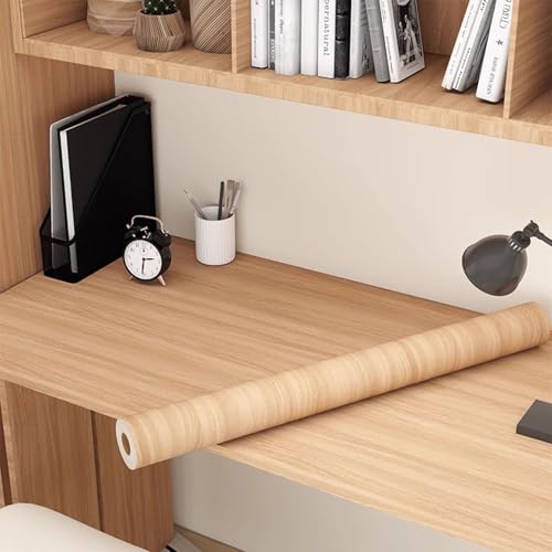 Holzmaserung-Vinylfolie, Selbstklebende Folie mit Holzmaserung, mehrfarbig, mehrere Größen(Option 10,80x500cm(WxL)) von BTYQKZVPM