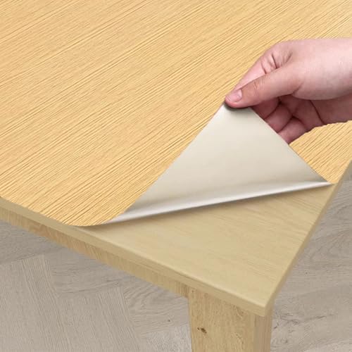 Holzmaserung-Vinylfolie, Selbstklebende Holzoptik-Folie, mehrfarbig, mehrere Größen, wasserdicht, hitzebeständig(Wunderschöne Eiche,90x300cm) von BTYQKZVPM