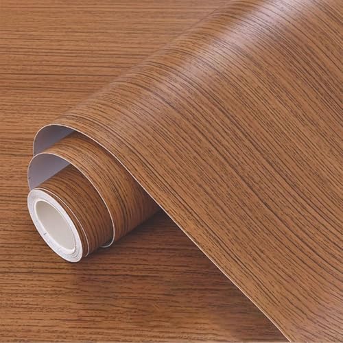 Holzmaserung-Vinylfolie, Selbstklebende Kunststoffrolle mit Holzeffekt, PVC-Möbelaufkleber, Tischabdeckung, Tapete, mehrere Größen, mehrfarbig(Wählen Sie 1,60x300cm(WxL)) von BTYQKZVPM