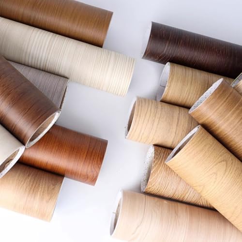 Holzmaserung-Vinylfolie, Selbstklebende PVC-Folie in Holzoptik, mehrere Größen, for Möbel und Wände(Holzoptik Folie 02,122x200cm) von BTYQKZVPM
