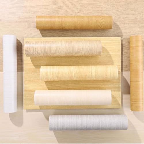 Holzmaserung-Vinylfolie, Selbstklebende PVC-Folie in Holzoptik for Möbel und Wände, verschiedene Größen Stile(Holzoptik Folie 02,60x300cm) von BTYQKZVPM
