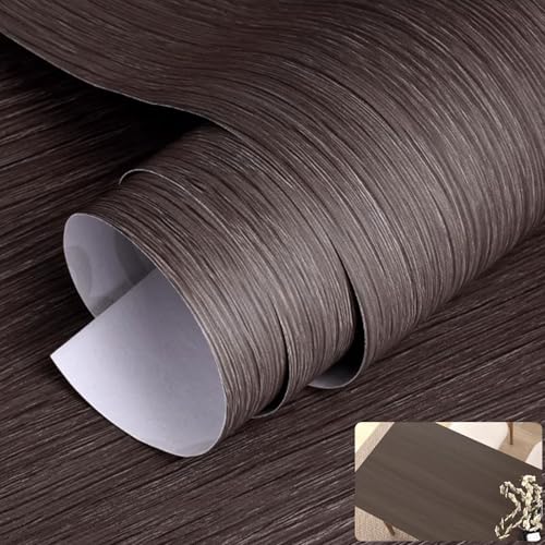 Holzmaserung-Vinylfolie, Selbstklebende PVC-Folie in Holzoptik for Tische, Möbel, Türen, mehrfarbig, mehrere Größen(Dunkles Walnuss,60x1000cm) von BTYQKZVPM