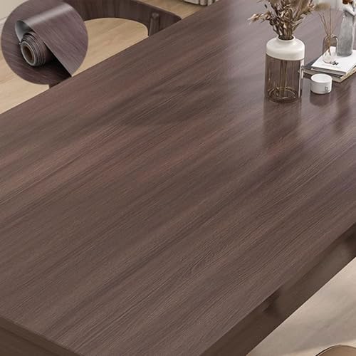 Holzmaserung-Vinylfolie, Selbstklebende PVC-Folie mit Holzmaserung for Möbel und Wände, 60–120 cm x 300–500(Optionen 4,60x500cm(WxL)) von BTYQKZVPM