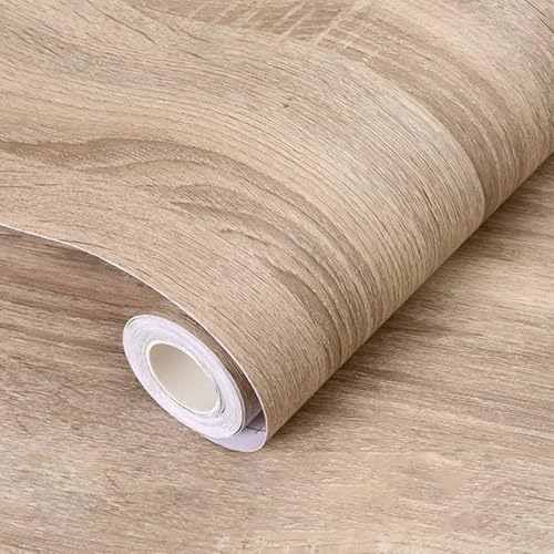 Holzmaserung-Vinylfolie, Selbstklebende PVC-Folienrolle mit Holzmaserung, wasserdicht, mehrere Größen(Wählen Sie 6,120x200cm(WxL)) von BTYQKZVPM