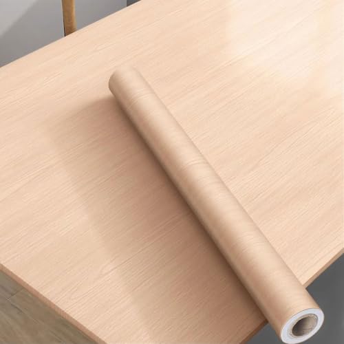 Holzmaserung-Vinylfolie, Selbstklebende Vinylrolle mit Holzmaserung for Möbel, mehrfarbig, mehrere Größen(Holzfolie 02,120x1000cm) von BTYQKZVPM