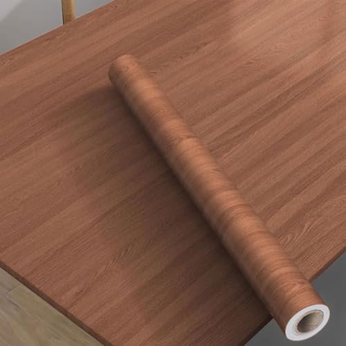Holzmaserung-Vinylfolie, Selbstklebende Vinylrolle mit Holzmaserung for Möbel, mehrfarbig, mehrere Größen(Holzfolie 05,120x1000cm) von BTYQKZVPM