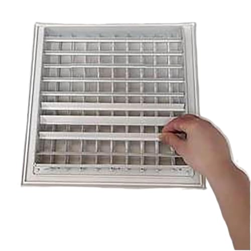Lüftungsgitterabdeckungen für Wände, Lüftungsabdeckung Aluminium Mehrere Größen Weiß(20 x 20 in) von BTYQKZVPM