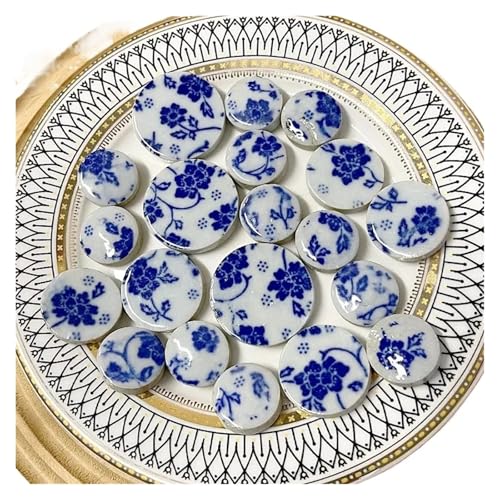 Mosaikfliesen, 100 g DIY Keramik Mosaik Fliesen Glas Spiegel handgefertigte Ornamente(Color 06) von BTYQKZVPM