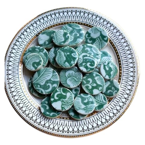 Mosaikfliesen, 100 g DIY Keramik Mosaik Fliesen Glas Spiegel handgefertigte Ornamente(Color 09) von BTYQKZVPM