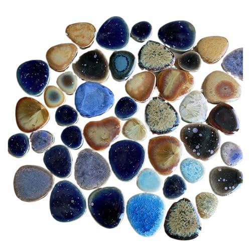 Mosaikfliesen, 100 g DIY Keramik Mosaik Fliesen Glas Spiegel handgefertigte Ornamente(Color 10) von BTYQKZVPM