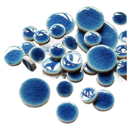 Mosaikfliesen, 100 g DIY Keramik Mosaik Fliesen Glas Spiegel handgefertigte Ornamente(Color 12) von BTYQKZVPM