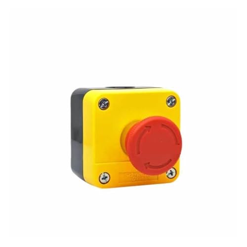 Not-Aus-Taster, Not-Aus-Schalter für Gabelstapler, Not-Aus-Taster-Box XALJ01C/XALB01YC Wasserdichter Staubschutzkasten 1NC Drehrückstellung IP65(XALJ01C) von BTYQKZVPM