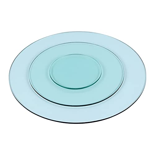 Runder Esstisch aus Glas, Runde Tischplatte aus gehärtetem Glas, Küchen-Esstischplatte(70CM(28IN)) von BTYQKZVPM