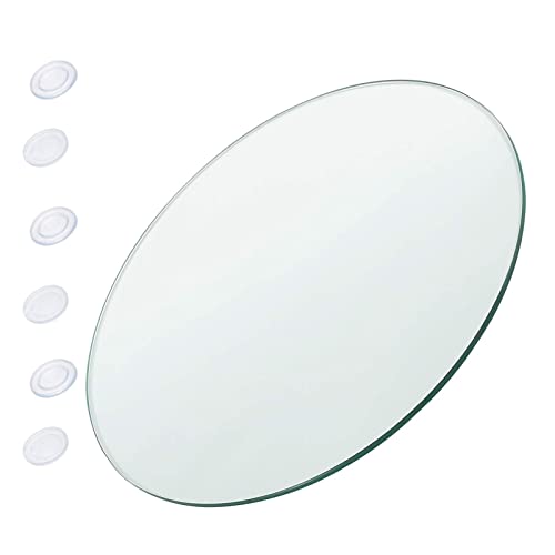 Runder Esstisch aus Glas, Runde Tischplatte aus gehärtetem Glas – Runde Tischplatte aus Marmor(98CM(39IN)) von BTYQKZVPM