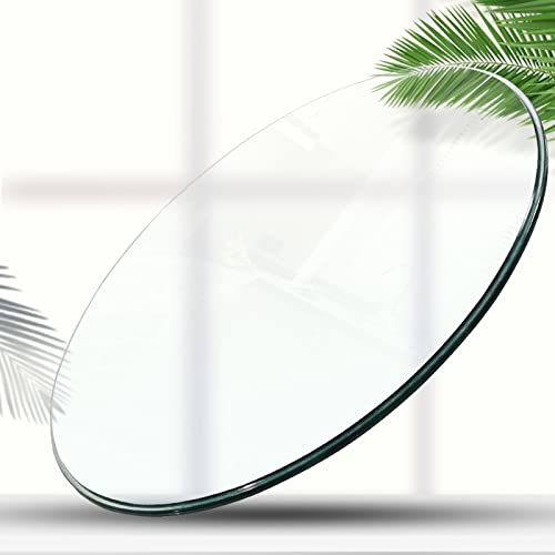 Runder Esstisch aus Glas, Runde Tischplatte aus gehärtetem Glas – Serviertablett(45CM(18IN)) von BTYQKZVPM
