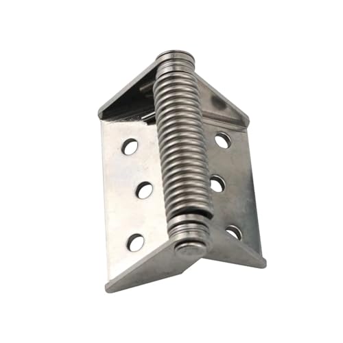 Scharniere, Positionierungs-Türschließer, Federbelastete selbstschließende Scharniere aus Edelstahl, mehrere Größen(83mm StainlessSteel) von BTYQKZVPM