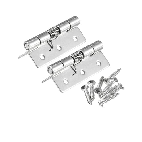 Scharniere, Positionierungs-Türschließer, Selbstschließende, federbelastete Scharniere, 2er-Pack, Edelstahl 304, 1–2,5 Zoll(1.5 Inch) von BTYQKZVPM