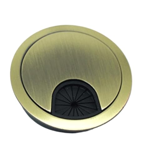 Schreibtisch-Kabeldurchführung, 5 TEILE/LOS Computer Tülle Tisch Kabel Outlet Möbel Zink-legierung Schreibtisch Draht Loch Abdeckung(Bronze,60mm) von BTYQKZVPM