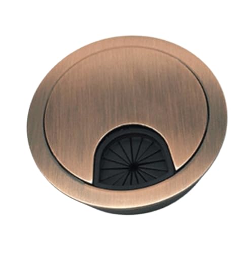 Schreibtisch-Kabeldurchführung, 5 TEILE/LOS Computer Tülle Tisch Kabel Outlet Möbel Zink-legierung Schreibtisch Draht Loch Abdeckung(Red Bronze,60mm) von BTYQKZVPM