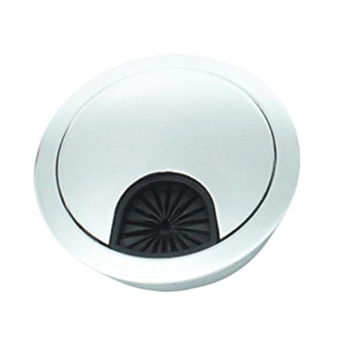 Schreibtisch-Kabeldurchführung, 5 TEILE/LOS Computer Tülle Tisch Kabel Outlet Möbel Zink-legierung Schreibtisch Draht Loch Abdeckung(Silver,60mm) von BTYQKZVPM