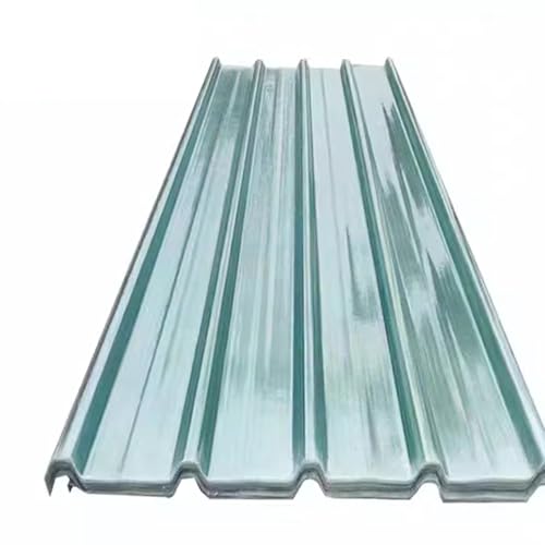 Tageslichtplatten, Dachplatten, 2 mm Fiberglas-Wellplatten, transparenter Schutz, Packung mit 3–17 Stück, mehrere Größen(8 pcs,0.9x0.9m/35x35in) von BTYQKZVPM