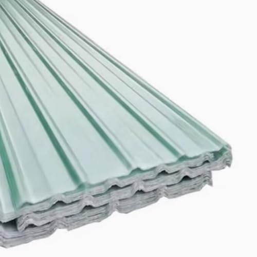 Tageslichtplatten, Dachplatten, 2 mm Fiberglas-Wellplatten for Tageslichtdach, transparent, mehrere Packungsgrößen, 0,9 m Breite, Längen(10 Pcs,0.9x1.6m/35x63in) von BTYQKZVPM