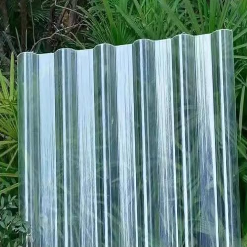 Tageslichtplatten, Dachplatten, 2 mm widerstandsfähige gewellte Fiberglas-Tageslichtdachplatten, mehrere Größen, Packung mit 3–20 Stück(8 Pcs,0.9x1.4m/35x55in) von BTYQKZVPM