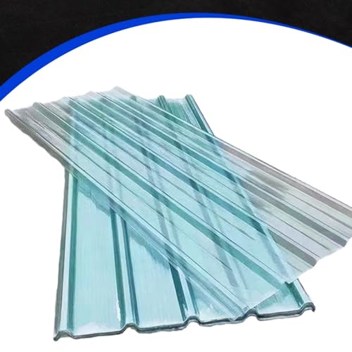 Tageslichtplatten, Dachplatten, Fiberglas-Dachplatten 2mm dicker transparenter Schutz wasserdicht(8 Pcs,0.9x1.7m/35x67in) von BTYQKZVPM
