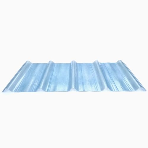 Tageslichtplatten, Dachplatten, Fiberglas-Tageslicht-Dachplatten, 1,5 mm, transparent, 0,9 m breit, mehrere Größen, Packung mit 3–17 Stück(5 pcs,0.9x1.3m/35x51in) von BTYQKZVPM