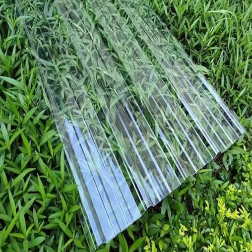 Tageslichtplatten, Dachplatten, Fiberglas-Tageslicht-Dachplatten, transparent, 2 mm, mehrere Größen, Packung mit 3/5/7/8/11/13/18 Stück(11 pcs,0.9x1.7m/35x67in) von BTYQKZVPM