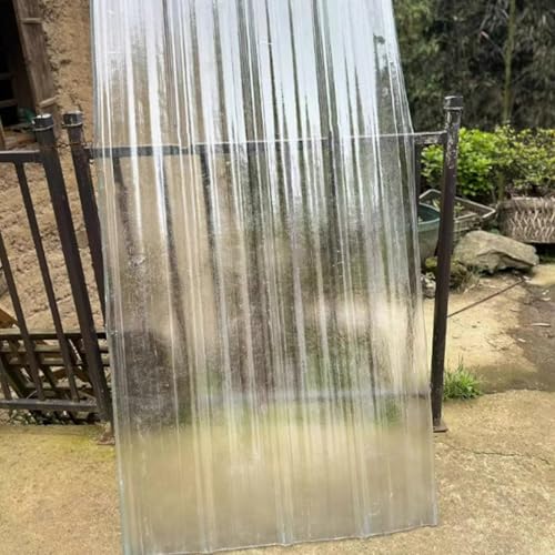 Tageslichtplatten, Dachplatten, Schutz-Fiberglas-Dachplatten, 2 mm, transparent, mehrere Größen, 3–15 Stück(6 pcs,0.9x0.9m/35x35in) von BTYQKZVPM