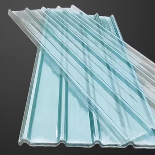 Tageslichtplatten, Dachplatten, Welldachplatten, FRP-Platten, 1,2 mm dick, Schutz, hohe Lichtdurchlässigkeit, 90% Harz, Fiberglas, 4er-Pack, mehrere Größen(2 Pcs,0.9x0.75m/35x29in) von BTYQKZVPM