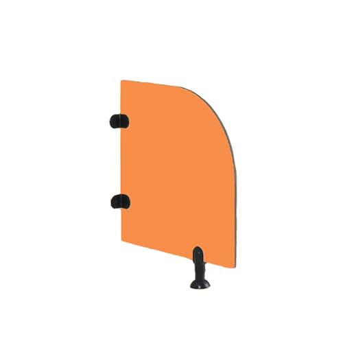 Urinal Bildschirm Toilette Partition， Bodenmontierte Urinal-Schallwand, Sichtschutz, Toilettentrennwand, 60 x 70 cm, mehrfarbig, mehrere Farben(Orange,4pcs) von BTYQKZVPM
