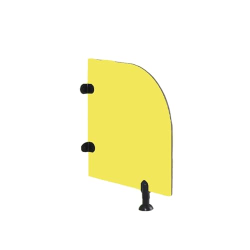 Urinal Bildschirm Toilette Partition， Bodenmontierte Urinal-Schallwand, Sichtschutz, Toilettentrennwand, 60 x 70 cm, mehrfarbig, mehrere Farben(Yellow,1pcs) von BTYQKZVPM