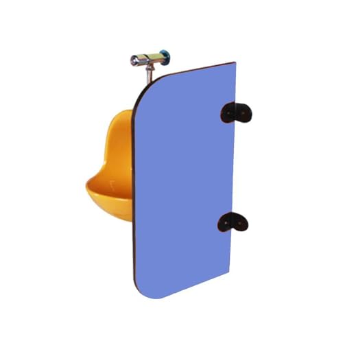 Urinal Bildschirm Toilette Partition， Urinal-Sichtschutz, Wandmontierter Urinal-Trennwand-Toiletten-Schallwand, mehrfarbig, mehrere Größen(Blue1pcs,27.6in/70cm) von BTYQKZVPM