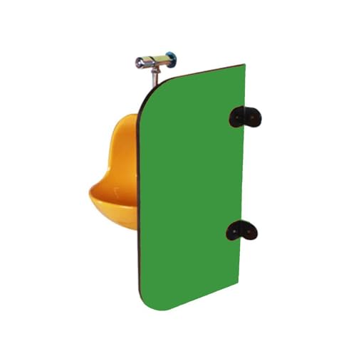 Urinal Bildschirm Toilette Partition， Urinal-Sichtschutz, Wandmontierter Urinal-Trennwand-Toiletten-Schallwand, mehrfarbig, mehrere Größen(Green1pcs,23.6in/60cm) von BTYQKZVPM