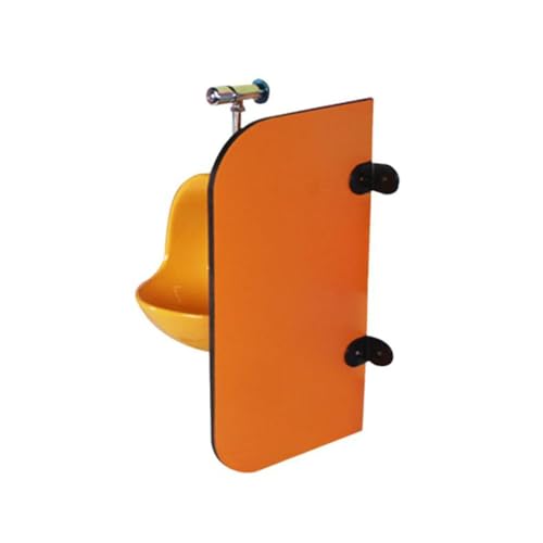 Urinal Bildschirm Toilette Partition， Urinal-Sichtschutz, Wandmontierter Urinal-Trennwand-Toiletten-Schallwand, mehrfarbig, mehrere Größen(Orange1pcs,23.6in/60cm) von BTYQKZVPM
