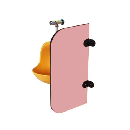 Urinal Bildschirm Toilette Partition， Urinal-Sichtschutz, Wandmontierter Urinal-Trennwand-Toiletten-Schallwand, mehrfarbig, mehrere Größen(Pink1pcs,27.6in/70cm) von BTYQKZVPM
