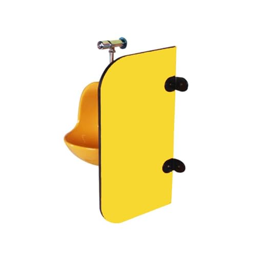 Urinal Bildschirm Toilette Partition， Urinal-Sichtschutz, Wandmontierter Urinal-Trennwand-Toiletten-Schallwand, mehrfarbig, mehrere Größen(Yellow1pcs,27.6in/70cm) von BTYQKZVPM
