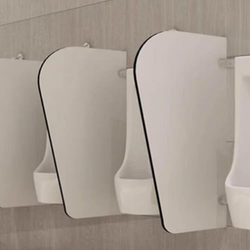 Urinal Bildschirm Toilette Partition， Urinal Sichtschutz Wandtrennwand Edelstahl Hellgrau(40cm/15.7in1pcs) von BTYQKZVPM
