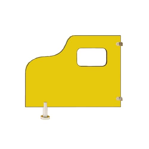 Urinal Bildschirm Toilette Partition， Urinaltrennwand Bodenmontage Edelstahl Anti-Falten(Yellow2pcs,31.5in/80cm) von BTYQKZVPM