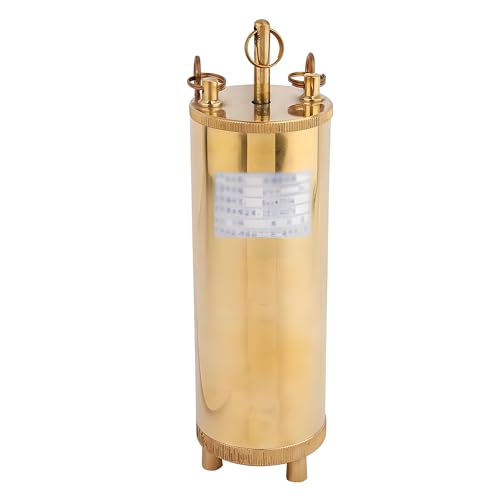 Wasserprobenbecher mit Gegengewicht, Probenentnahmeflasche mit Seil, Wasserprobenfass, Bodenprobenwerkzeug, mehrfarbig, mehrere Größen(Gold,1000ml) von BTYQKZVPM