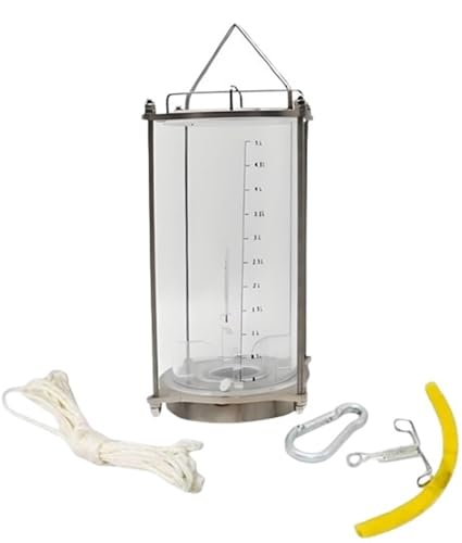 Wasserprobenbecher mit Gegengewicht, Wasserprobenentnahme-Set, Teleskop-Kunststoff, inkl. Seil, Schlauchclip, Tiefe 0–30 m, Kapazitäten 2–5 l(0.55gal/2.5L) von BTYQKZVPM