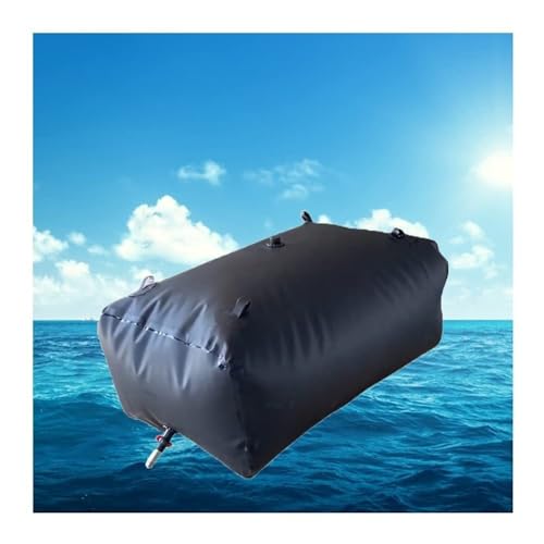 Wasserspeicher, Faltbarer Wasseraufbewahrungsbeutel aus PVC for den Außenbereich, Schwarz, mehrere Kapazitäten(3000L/2.5x1.5x0.8m) von BTYQKZVPM